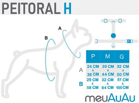 Peitoral H + Guia Melância P - Meuauau Imagem de Peitoral H + Guia Melância P - Meuauau