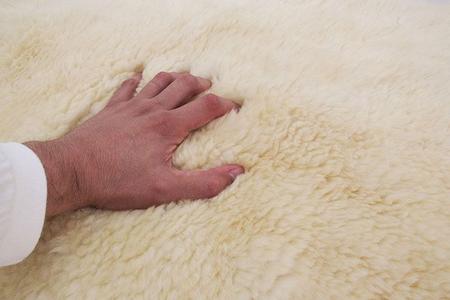 Imagem de Pelego natural de ovelha. Aprox. 70 x 90 cm. Ref. PLGBRS