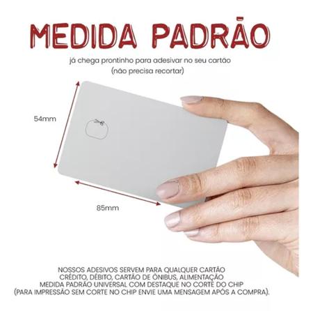 Imagem de Pelicula Adesiva Cartão De Crédito Débito 03 unidades