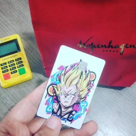 Película Adesiva Geek Cartão de Crédito e Débito Goku Super