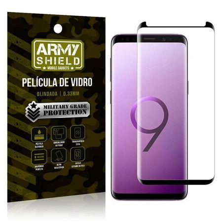 Imagem de Película de Vidro Cobre a Tela Toda Samsung Galaxy S9 Premium - Preto - Armyshield