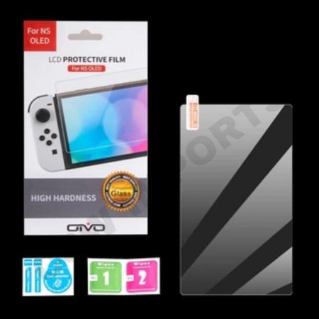 Imagem de Pelicula De Vidro Compatível com Nintendo Switch + Kit 4 Grips Zelda