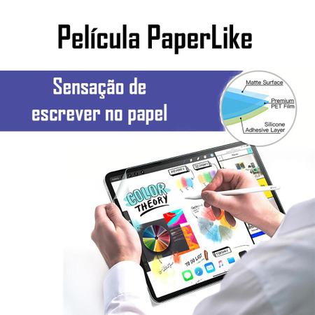 Imagem de Película Fosca de iPad Air 5 4 Ger 10.9" Paperlike Protetora Premium Anti Reflexo/Marca de Dedo Sensação Escrever Desenhar em Papel