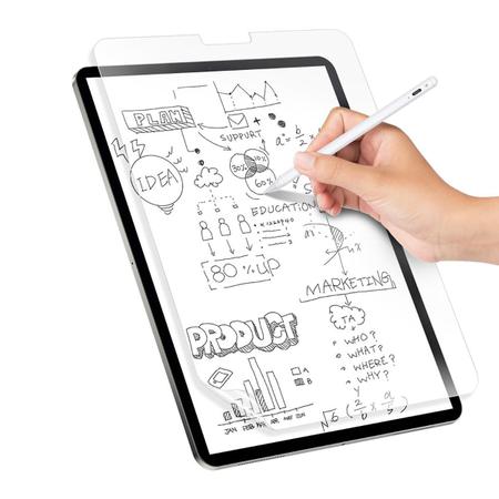 Imagem de Película Fosca de iPad Air 5 4 Ger 10.9" Paperlike Protetora Premium Anti Reflexo/Marca de Dedo Sensação Escrever Desenhar em Papel