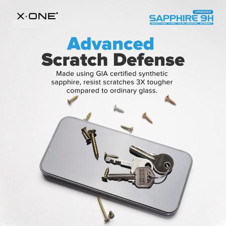 Imagem de Película Frontal Sapphire Series 9H X-One p/ iPhone 14