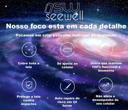 Pelicula Hydrogel HD Fosca Moto G8 Power Lite Anti Impacto - Cobre toda a tela - SeeWell Imagem de Pelicula Hydrogel HD Fosca Moto G8 Power Lite Anti Impacto - Cobre toda a tela