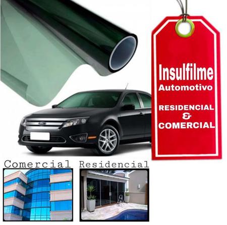 Imagem de Película Insulfilme Verde G20 Bobina 1,50M X 30Mts Automotiva - Residencial - Comercial