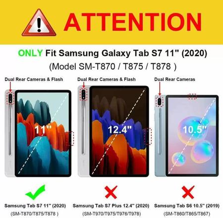 Imagem de Película para Tablet Samsung Galaxy S7 Tela 11 Polegadas T870 T875 Vidro Temperado