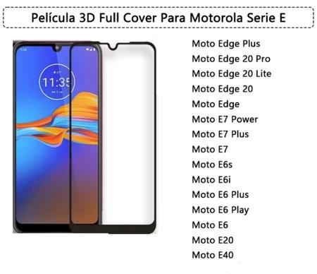 Imagem de Película Protetora 3D De Vidro Temperado 9H Motorola Moto Série E