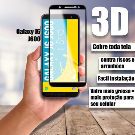 Imagem de Película Vidro 3D + Capa COM BORDA compatível Galaxy J6 J600 5.6 - Cell In Power25