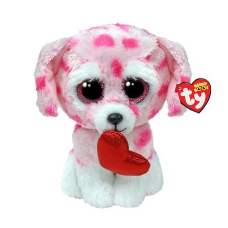 Imagem de Pelúcia Beanie Boos TY Colecionáveis 16cm Cachorro Rory Love