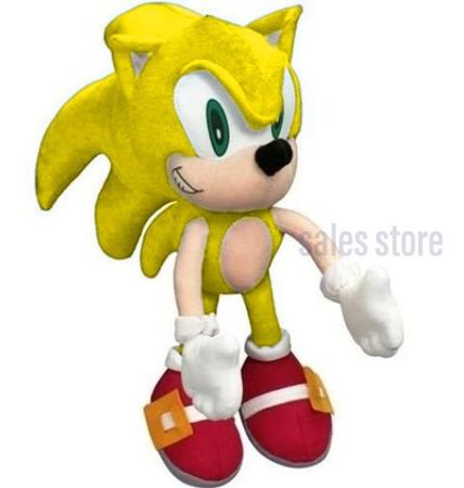 Pelúcia Turma Do Sonic Vermelho Ouriço Personagem Jogos Sega