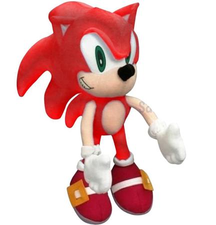 Knuckles Boneco Vermelho De Pelúcia Da Turma Do Sonic 37 Cm