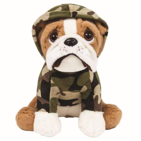Imagem de Pelúcia Buba Toys Cachorro Bulldog Militar - 7965