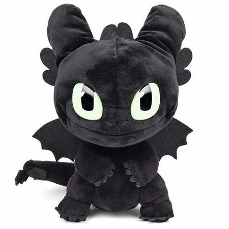 Como Treinar Seu Dragão 3 - Ovinho com Pelúcia Dragão - Banguela (preto) -  Sunny - MP Brinquedos