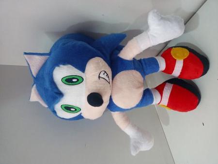 Boneco Pelúcia Sonic - Filme Game Jogo Brinquedo Personagem