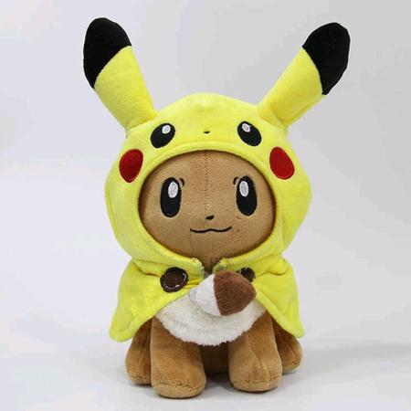 Eevee Cosplay Evoluções Pelúcia Pokémon 20cm Pronta Entrega