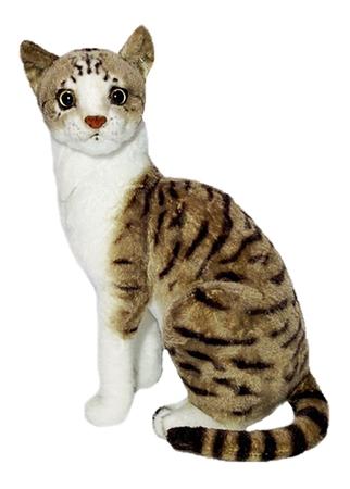 pelúcia gato para gatos internos - bola gato pelúcia fofinhos brilho com  sons chilrear animais realistas