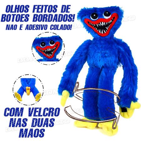 Huggy Wuggy Brasil Pelucia Azul Boneco Playtime Pop Time - Loja