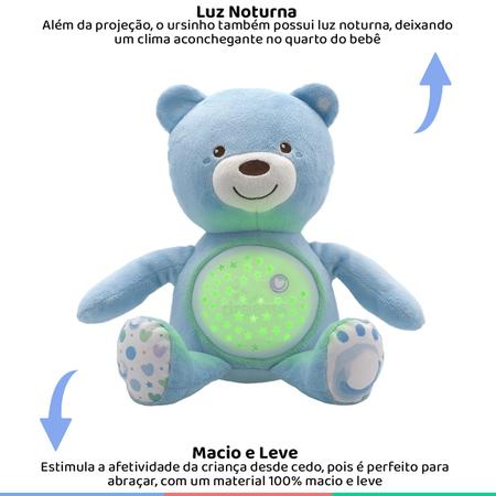 Bicho Pelucia c/ Projetor Estrelas Musical – RNM STORE