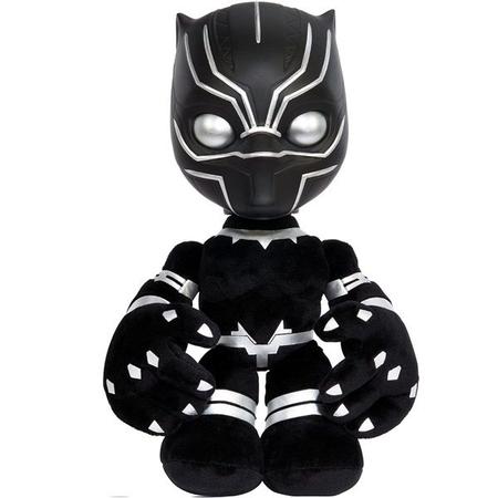 Imagem de Pelúcia Interativa 30Cm Pantera Negra Com luz e som - Disney Marvel - Vingadores - Avengers - Mattel - HKN38