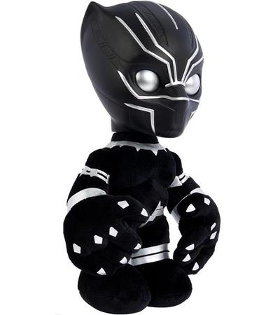 Imagem de Pelúcia Interativa 30Cm Pantera Negra Com luz e som - Disney Marvel - Vingadores - Avengers - Mattel - HKN38