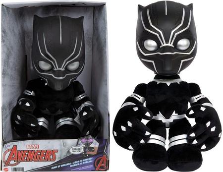 Imagem de Pelúcia Interativa 30Cm Pantera Negra Com luz e som - Disney Marvel - Vingadores - Avengers - Mattel - HKN38