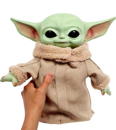 Star Wars Grotu Brinquedos de pelúcia infantil, boneca macia do