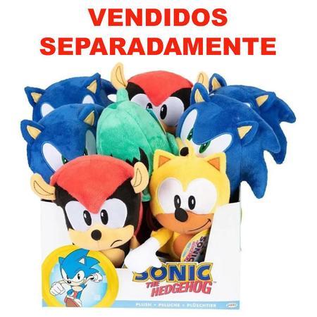 Sonic - Pelúcia 9 Polegadas - Sonic - 3436 - Candide - Real Brinquedos