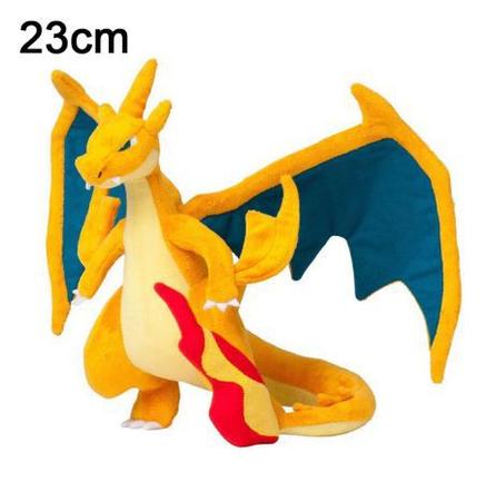 Pelúcia Turma Pokémon Mega Charizard X Y (30cm) - Importada em