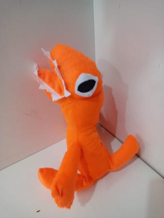 Nosso Orange laranja de pelúcia do Rainbow friends 