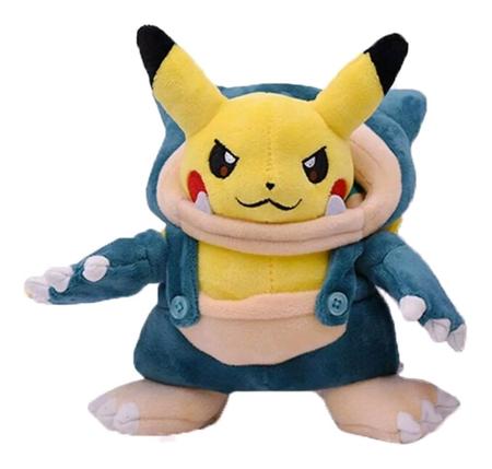 Pokémon Center: Fantasia Maniac Poké Snorlax Pikachu Poké de pelúcia, 20 cm