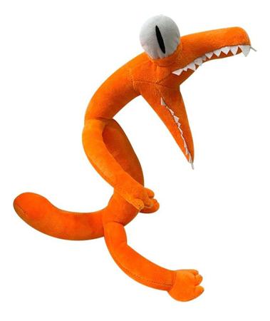 Orange boneco de pelúcia Rainbow friends Roblox