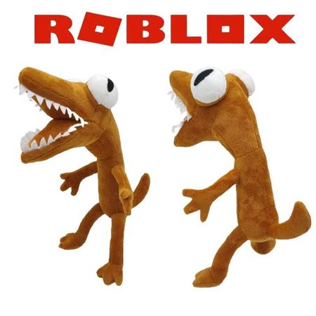 Pelúcia Rainbow Friends Roblox Boneco Orange Lizard Lagarto