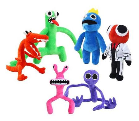 Pelúcia Rainbow Friends Roblox Boneco Monstro Yellow Spider em