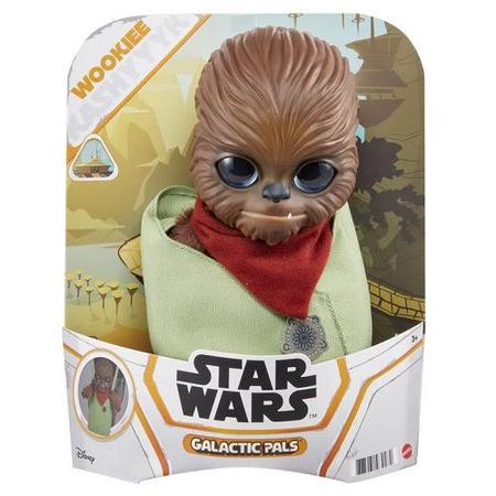 Imagem de Pelúcia Star Wars Wookie Amigos Galacticos Com Bolsa de Transporte - Chewbacca - Mattel - GYT68