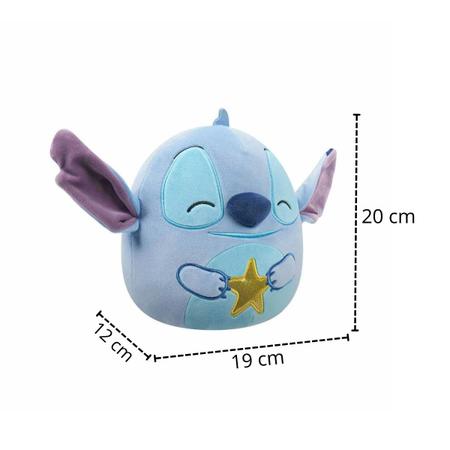 Imagem de Pelúcia Stitch Squishmallows 20cm Azul Plush Sunny