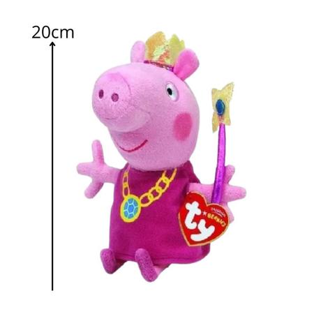 Pelucia Ty Beanie Babies Peppa Pig Princesa 4535 Pel cia