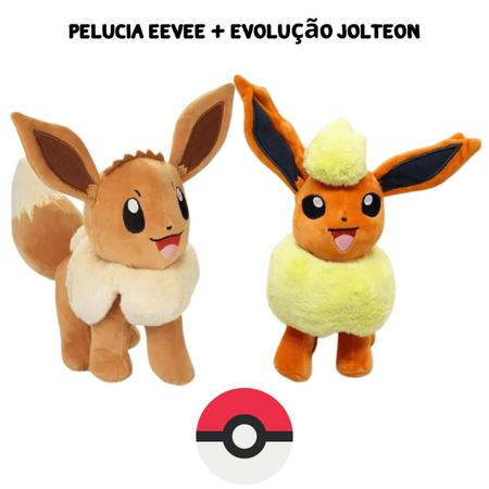 Pelucia Pokemon Flareon Evolução Eevee 20cm Sunny 3545