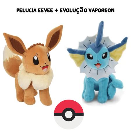 Pelúcia Turma Pokémon EVOLUÇÃO EEVEE MINI (14-17cm) - 8 itens/lote