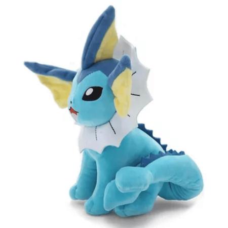 Pokemon Vaporeon Evoluções Evolution Eevee Pelúcia 20cm