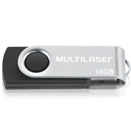 Imagem de Pen Drive 16 GB Twist  Preto USB 2.0 - Multilaser  PD588