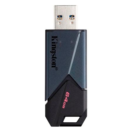 Imagem de Pen Drive Kingston Data Traveler Exodia 64GB Dtxon/64 / USB 3.2 - Onyx Preto