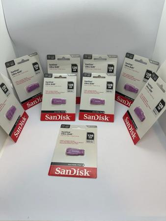 Imagem de Pen Drive sandisk 3.0 Ultra  128 GB LILAS  ORIGINAL *5 ANOS DE GARANTIA *