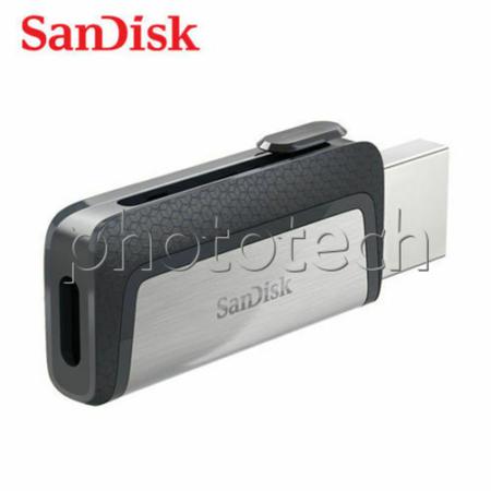 Imagem de PEN DRIVE SANDISK DUAL DRIVE 128GB USB TYPE-C USB 3.1 150MB/s ORIGINAL LACRADO