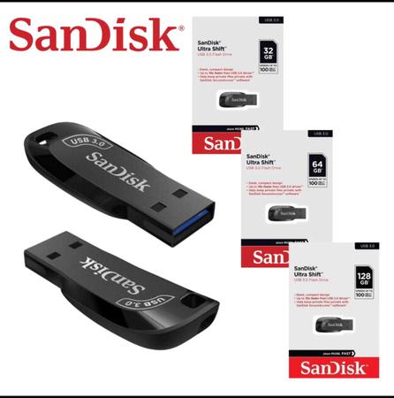 Imagem de Pen Drive SanDisk Ultra Shift, 64GB, USB 3.2 - SDCZ410-064G-G46