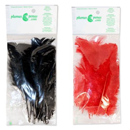 Pena de Galinha Peninhas Penas Coloridas Artesanato 200 Und - Plumas e Penas Imagem de Pena de Galinha Peninhas Penas Coloridas Artesanato 200 Und
