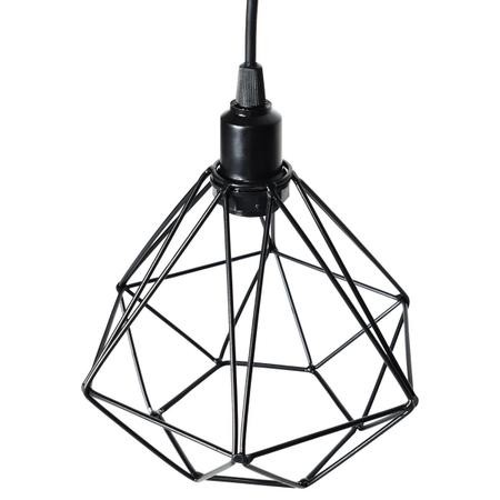 Imagem de Pendente Aramado Diamante Luminária Lustre P Teto Retrô Vintage Industrial Balcão Agp Ilumini