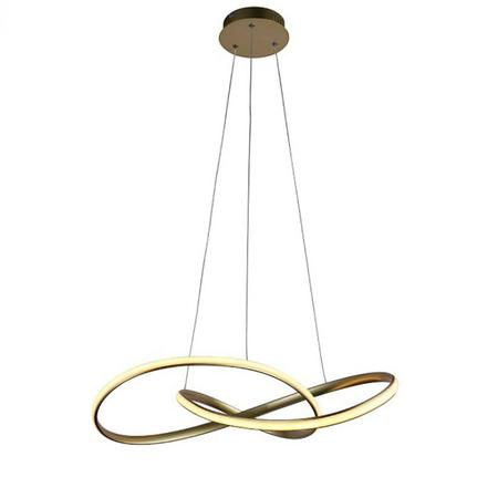 Imagem de Pendente Atom Dourado 63cm Led 36W 3000K Bivolt HM019G Bella