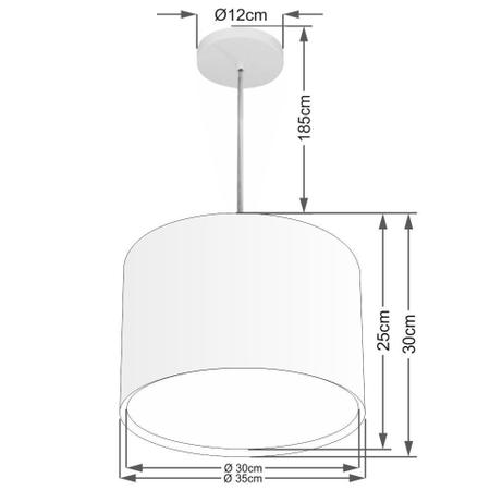 Imagem de Pendente Cilíndrico Café MJ-4285 Para Mesa de Jantar e Estar